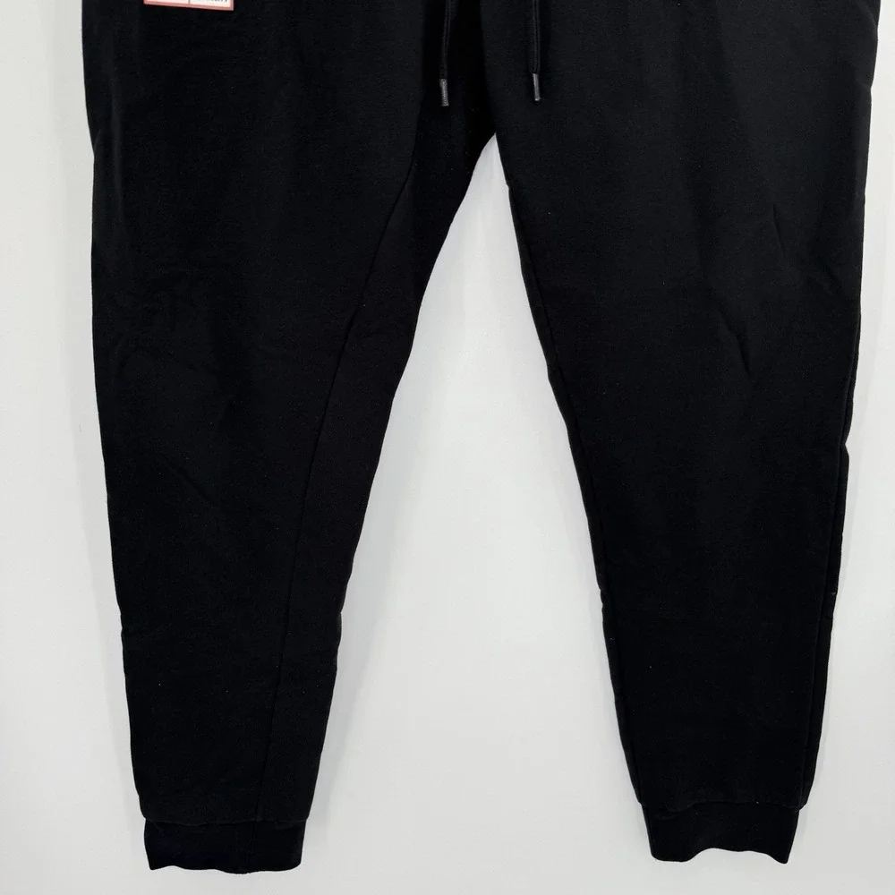Obama Land Joggers Mens Small Black Graphic Skull Patch Fleece Sweatpants